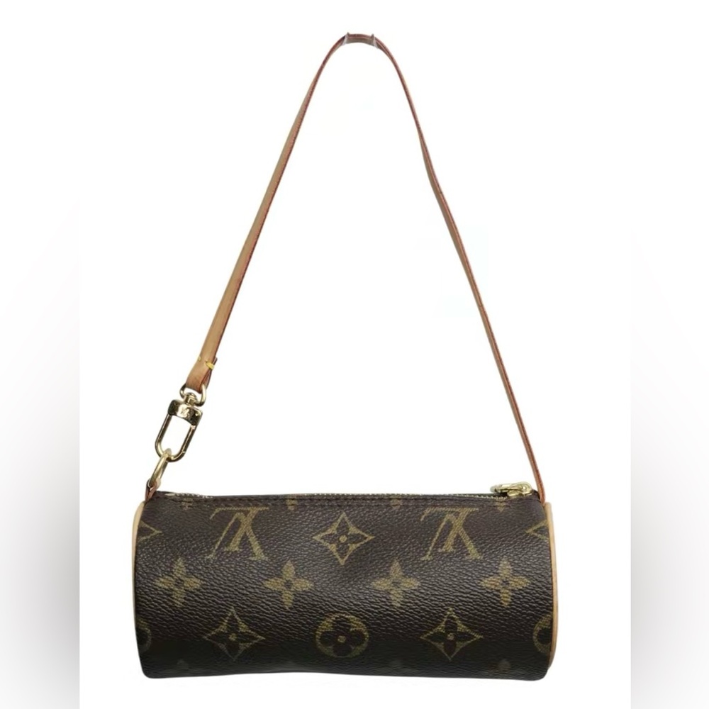 Pre-owned Louis Vuitton Canvas mini bags Monogram Mini Papillon Pouch